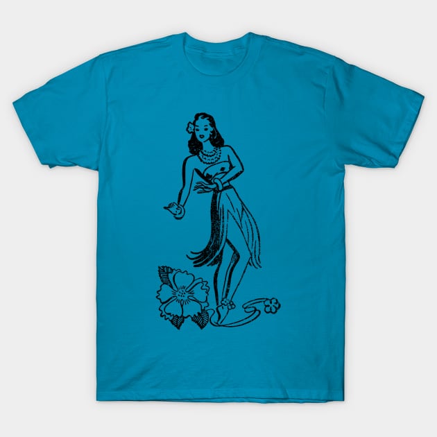Hula Dancer 2 T-Shirt by GloopTrekker